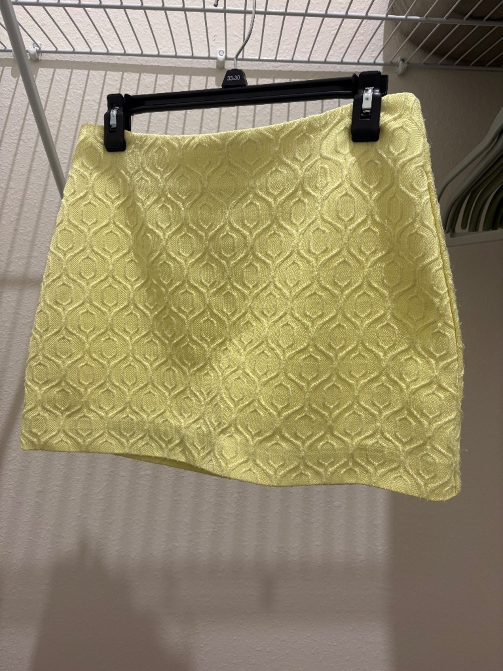 Lilly Pulitzer Bright Neon Yellow Sparkly Skirt